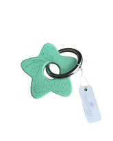 Star Keyring, Pretty Keyring, Feminine Keyring, Chunky Keyring, Resin Keyring, Mint Keyring